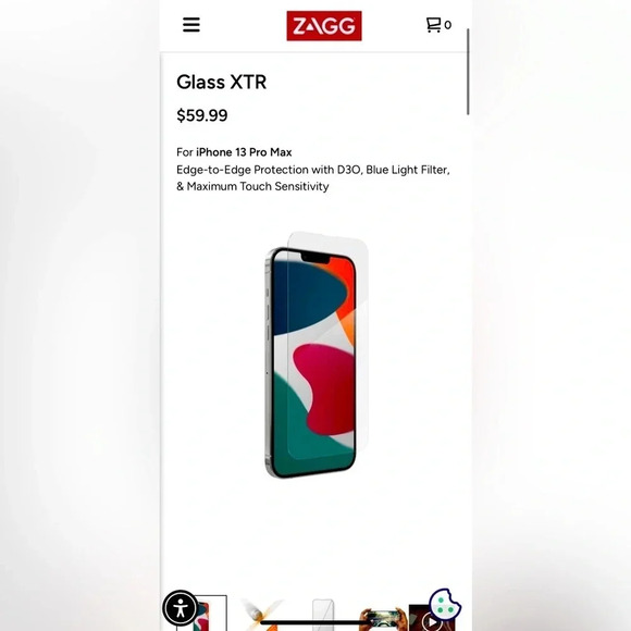 NWT ZAGG Invisible Shield Glass XTR iPhone 13 Pro Max Screen Protector Sealed - Picture 2 of 6